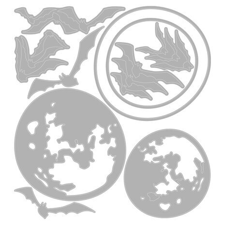 Sizzix Thinlits Die Set Moonlight (666386) Sizzix Thinlits Die Set Moonlight (666386)