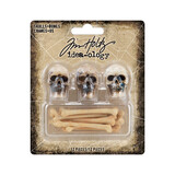 Idea-ology Tim Holtz Halloween Skulls + Bones (TH94339)
