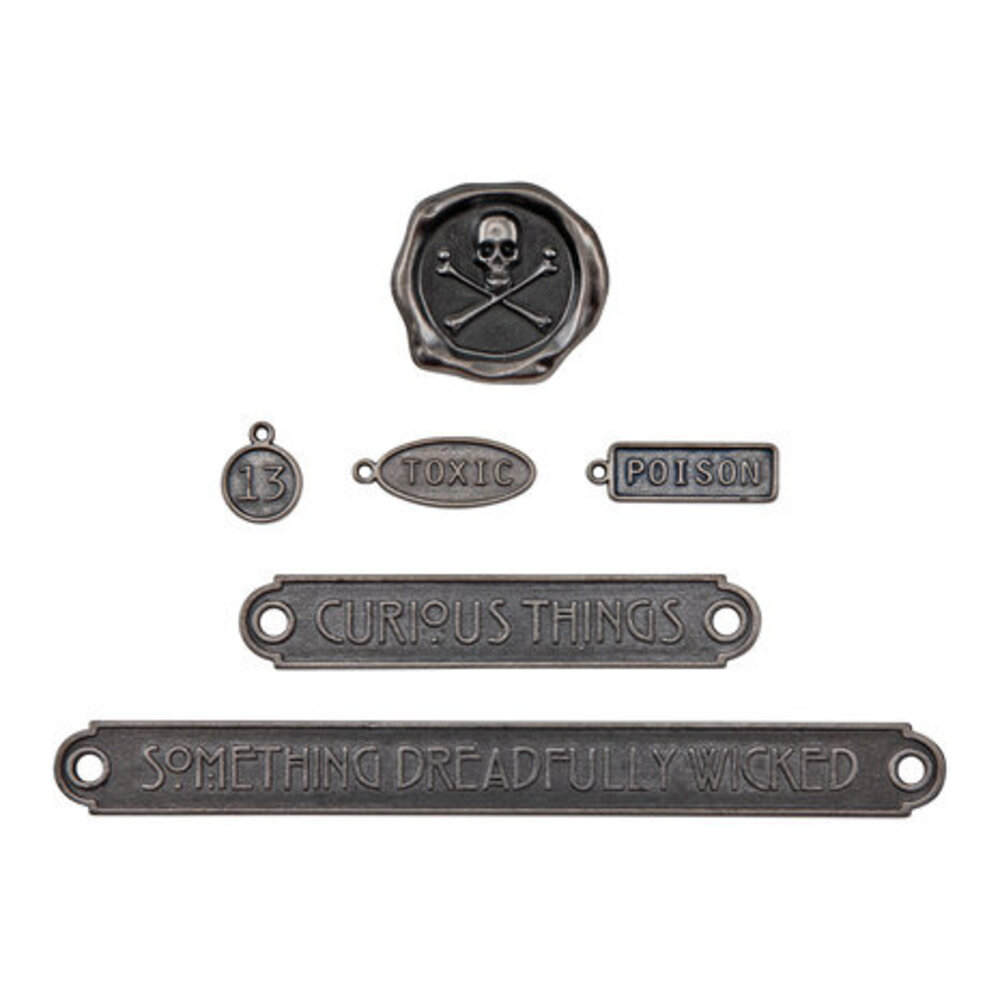 Idea-ology Tim Holtz Halloween Word Plaques + Tags (TH94341) Idea-ology Tim Holtz Halloween Word Plaques + Tags (TH94341)