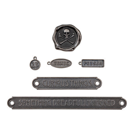 Idea-ology Tim Holtz Halloween Word Plaques + Tags (TH94341) Idea-ology Tim Holtz Halloween Word Plaques + Tags (TH94341)