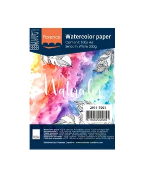 Vaessen Creative Florance Smooth Intense Aquarelpapier A6 100pcs (2911-7001) Vaessen Creative Florance Smooth Intense Aquarelpapier A6 100pcs (2911-7001)