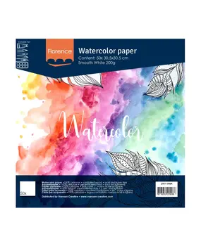 Vaessen Creative Florance Smooth Intense Aquarelpapier 12x12 Inch 50pcs (2911-7004) Vaessen Creative Florance Smooth Intense Aquarelpapier 12x12 Inch 50pcs (2911-7004)