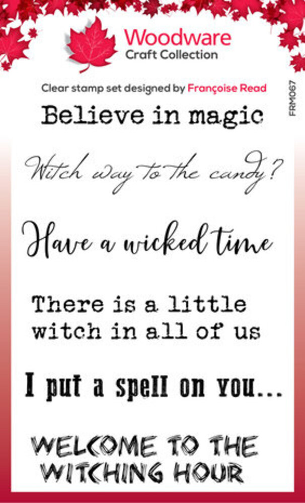 Woodware Spell Time Clear Stamps (FRM067) Woodware Spell Time Clear Stamps (FRM067)