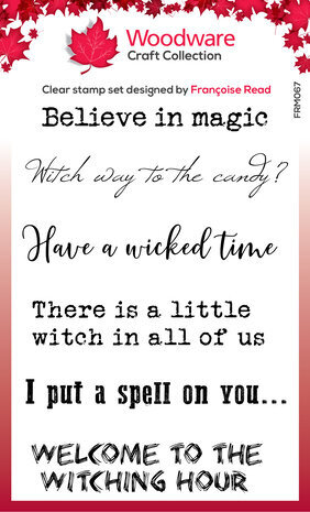 Woodware Spell Time Clear Stamps (FRM067) Woodware Spell Time Clear Stamps (FRM067)