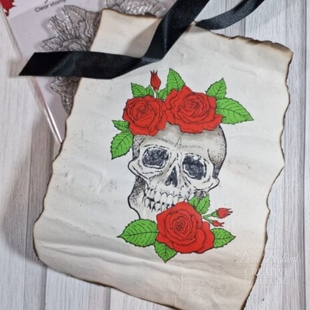 Woodware Bones & Rose Clear Stamps (JGS841)