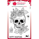 Woodware Skull & Roses Clear Stamps (JGS842)