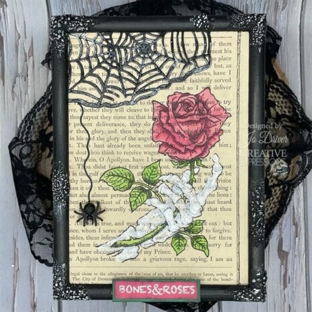 Woodware Skull & Roses Clear Stamps (JGS842) Woodware Skull & Roses Clear Stamps (JGS842)