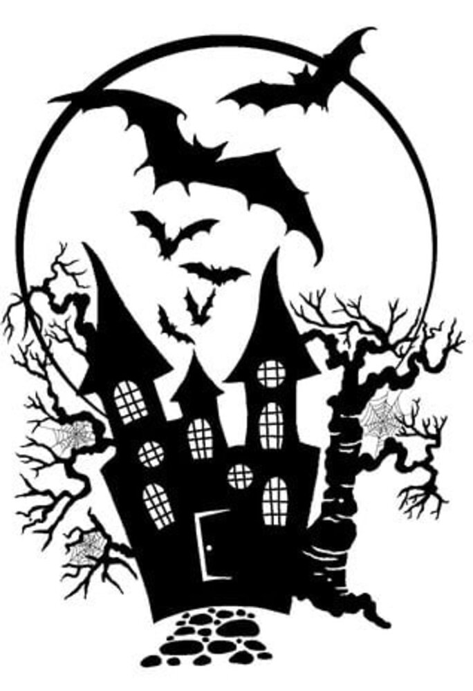 Woodware Haunted House Clear Stamps (JGS844) Woodware Haunted House Clear Stamps (JGS844)