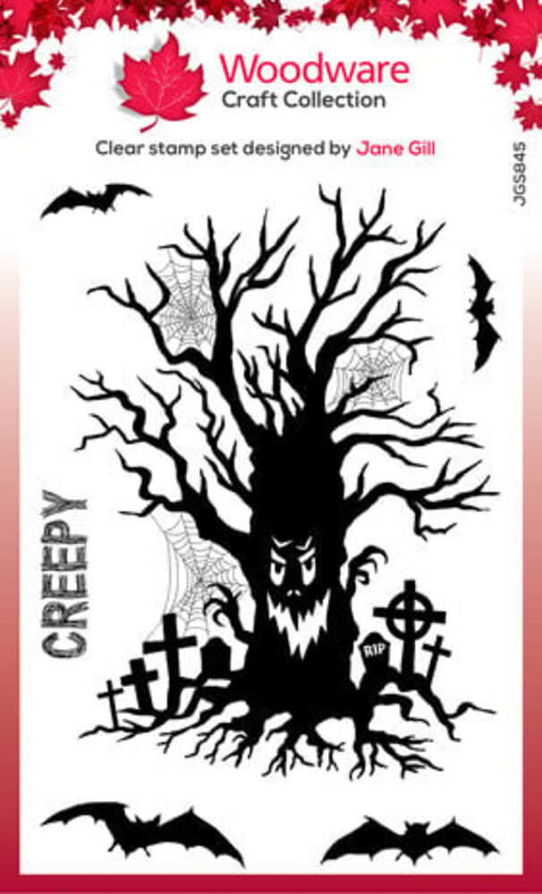 Woodware Haunted Tree Clear Stamps (JGS845)