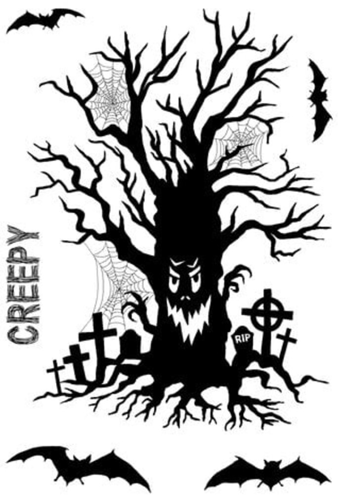 Woodware Haunted Tree Clear Stamps (JGS845)