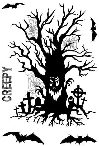 Woodware Haunted Tree Clear Stamps (JGS845)