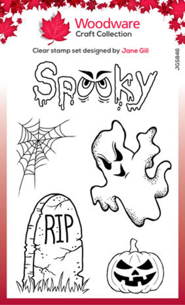Woodware Spooky Goings On Clear Stamps (JGS846)