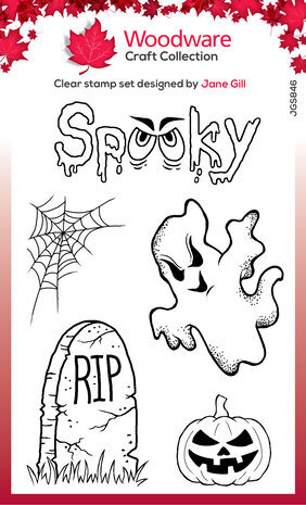 Woodware Spooky Goings On Clear Stamps (JGS846)