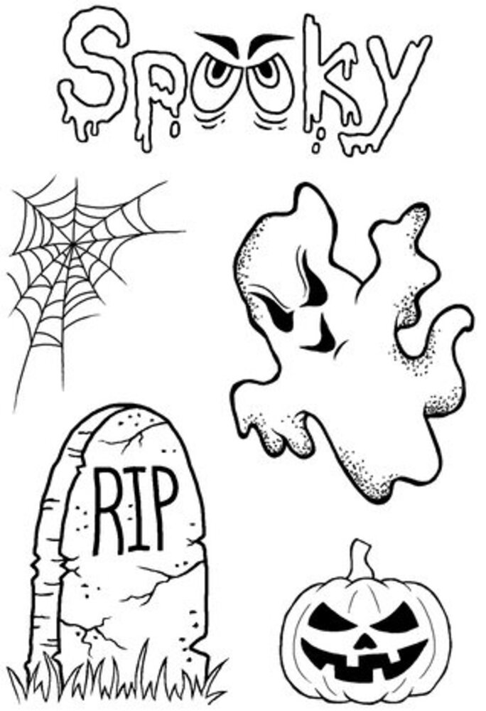 Woodware Spooky Goings On Clear Stamps (JGS846)