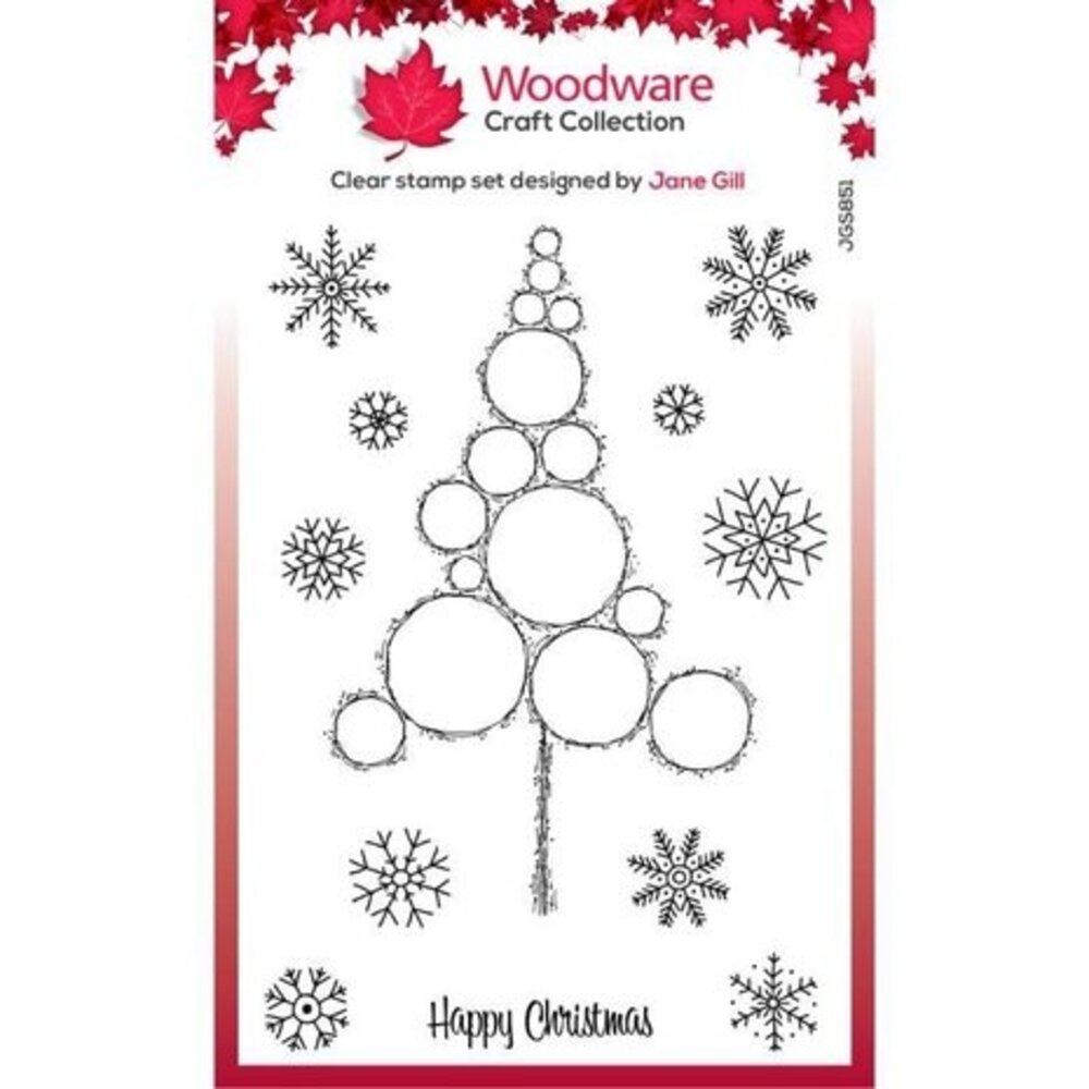 Woodware Bubble Tree Stack Clear Stamps (JGS851) Woodware Bubble Tree Stack Clear Stamps (JGS851)