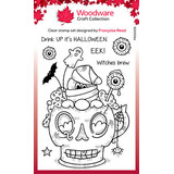Woodware Spooky Cup Clear Stamps (FRS1009)