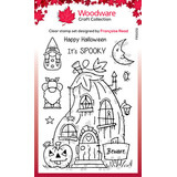 Woodware Pumpkin House Clear Stamps (FRS1011)