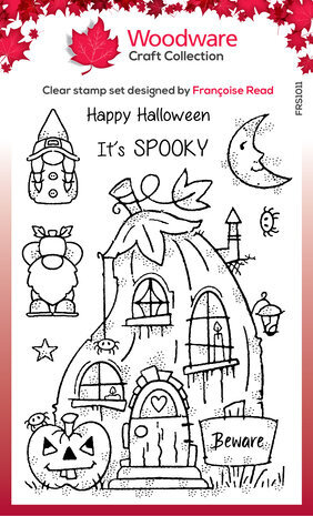 Woodware Pumpkin House Clear Stamps (FRS1011)