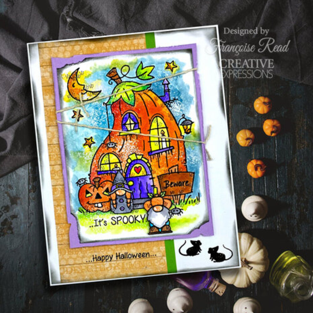 Woodware Pumpkin House Clear Stamps (FRS1011)