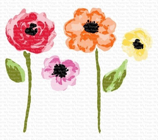 My Favorite Things Watercolor Flowers Clear Stamps (CS-812)