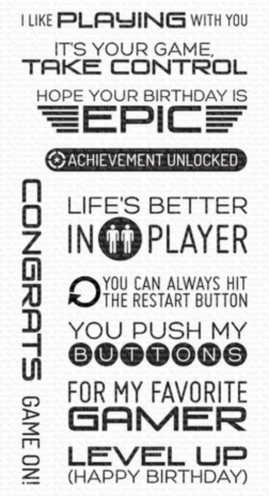 My Favorite Things Level Up Clear Stamps (CS-813) My Favorite Things Level Up Clear Stamps (CS-813)