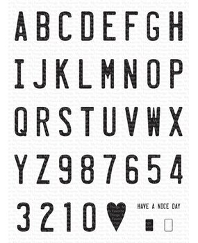My Favorite Things Vanity License Plate Alphabet Clear Stamps (CS-816)