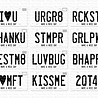 My Favorite Things Vanity License Plate Alphabet Clear Stamps (CS-816) My Favorite Things Vanity License Plate Alphabet Clear Stamps (CS-816)