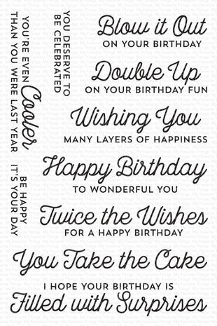 My Favorite Things Twice the Wishes Clear Stamps (CS-817)