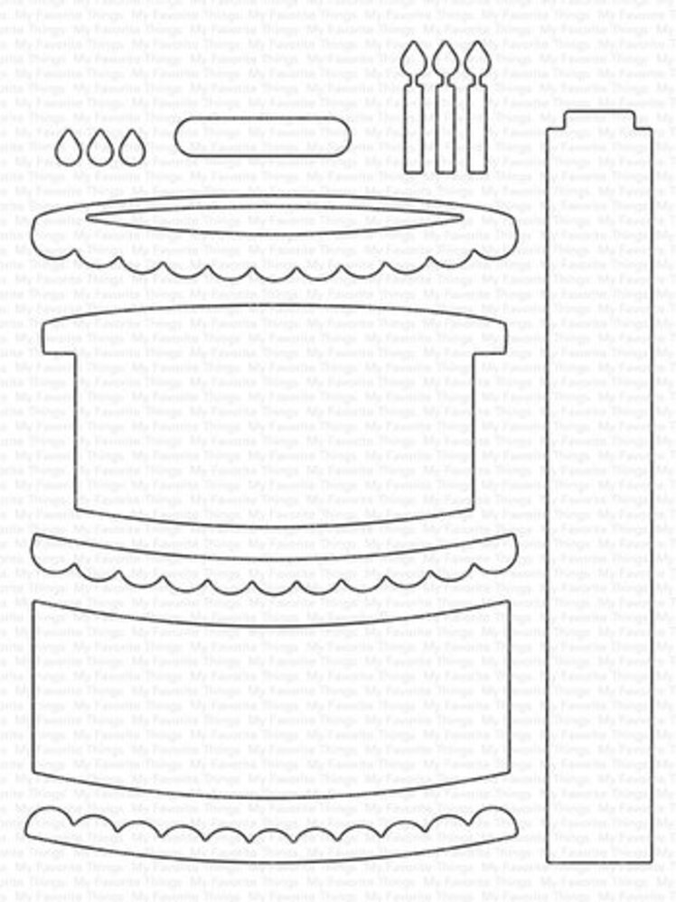 My Favorite Things Die-namics Interactive Birthday Cake (MFT-2585) My Favorite Things Die-namics Interactive Birthday Cake (MFT-2585)