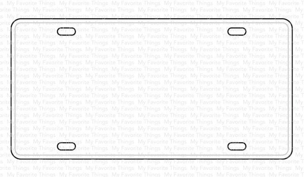 My Favorite Things Die-namics Vanity License Plate (MFT-2589)
