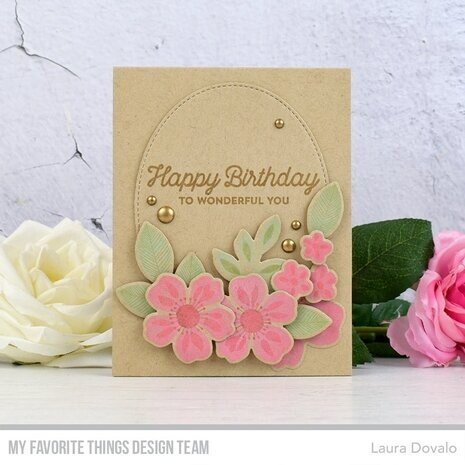 My Favorite Things Die-namics Inside & Out Stitched Oval STAX (MFT-2593)