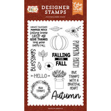 Echo Park I Love Fall Falling For Fall Clear Stamps (LFA225044)