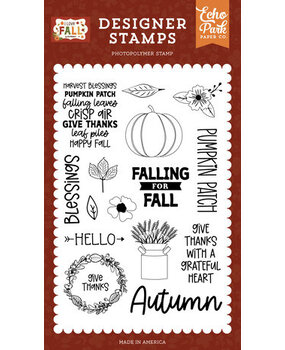 Echo Park I Love Fall Falling For Fall Clear Stamps (LFA225044) Echo Park I Love Fall Falling For Fall Clear Stamps (LFA225044)