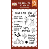 Echo Park I Love Fall Happy Harvest Clear Stamps (LFA225045)