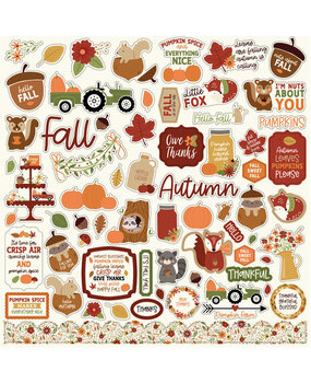 Echo Park I Love Fall 12x12 Inch Element Sticker (LFA225014) Echo Park I Love Fall 12x12 Inch Element Sticker (LFA225014)