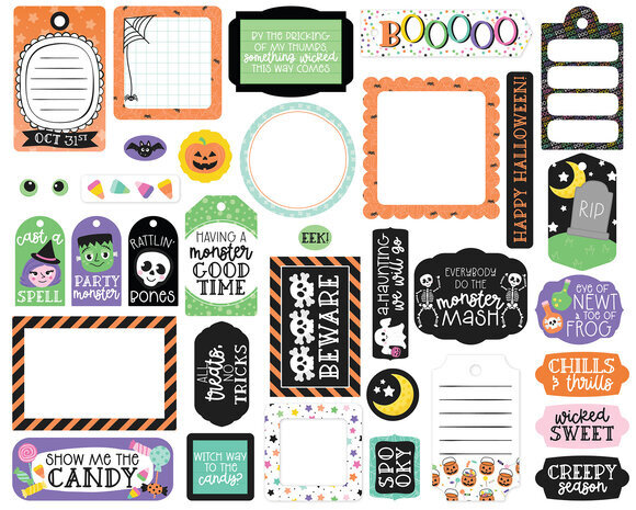 Echo Park Monster Mash Ephemera Frames & Tags (MM323025) Echo Park Monster Mash Ephemera Frames & Tags (MM323025)