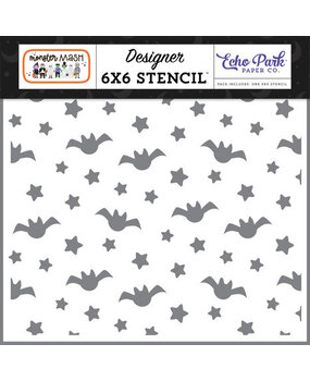 Echo Park Monster Mash Fright Night Bats Stencil (MM323034) Echo Park Monster Mash Fright Night Bats Stencil (MM323034)