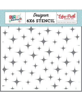 Echo Park Happy Holidays Holiday Cheer Sparkle Stencil (HPH327033)* Echo Park Happy Holidays Holiday Cheer Sparkle Stencil (HPH327033)*