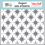 Echo Park Happy Holidays Just Believe Stars Stencil (HPH327034)*