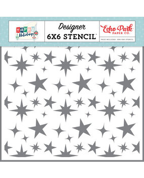 Echo Park Happy Holidays What Fun Stars Stencil (HPH327035) Echo Park Happy Holidays What Fun Stars Stencil (HPH327035)