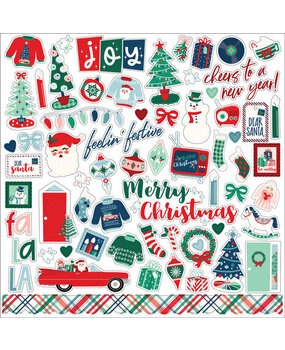 Echo Park Happy Holidays 12x12 Inch Element Sticker (HPH327014)* Echo Park Happy Holidays 12x12 Inch Element Sticker (HPH327014)*
