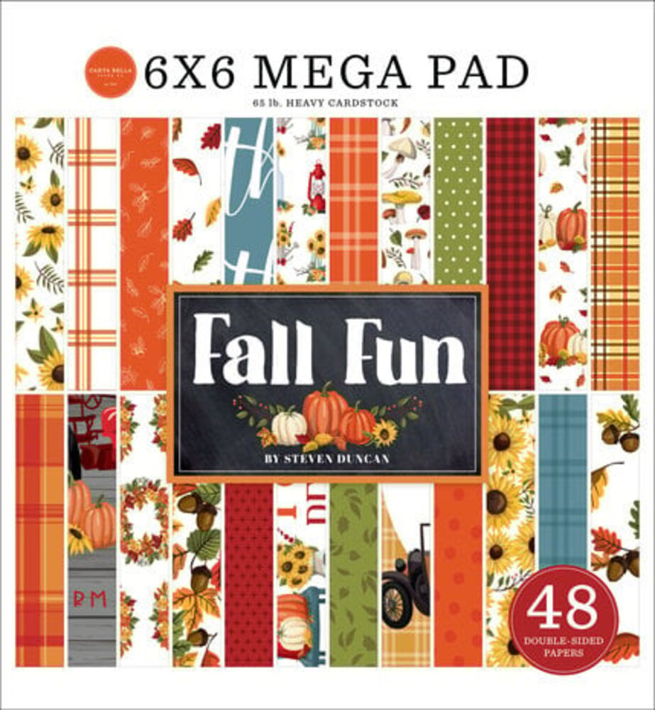 Carta Bella Fall Fun 6x6 Inch Mega Pad (CBFF326031) Carta Bella Fall Fun 6x6 Inch Mega Pad (CBFF326031)