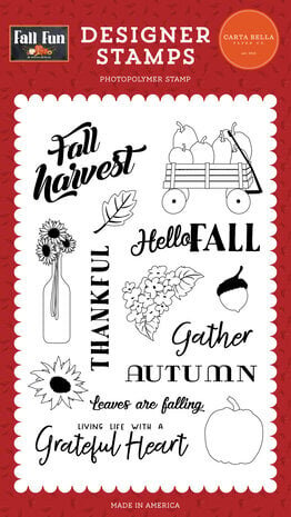 Carta Bella Fall Fun Fall Harvest Clear Stamps (CBFF326041) Carta Bella Fall Fun Fall Harvest Clear Stamps (CBFF326041)