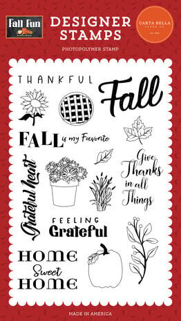 Carta Bella Fall Fun Fall Is My Favorite Clear Stamps (CBFF326042) Carta Bella Fall Fun Fall Is My Favorite Clear Stamps (CBFF326042)
