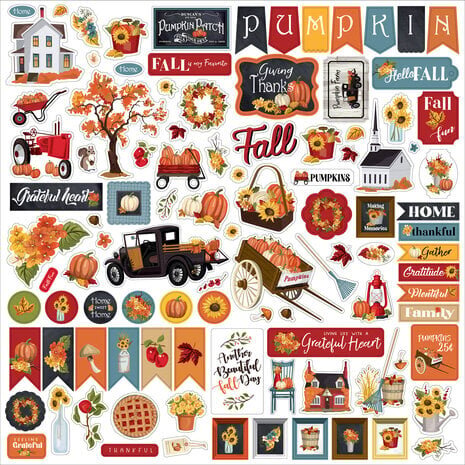 Carta Bella Fall Fun 12x12 Inch Element Sticker (CBFF326014) Carta Bella Fall Fun 12x12 Inch Element Sticker (CBFF326014)