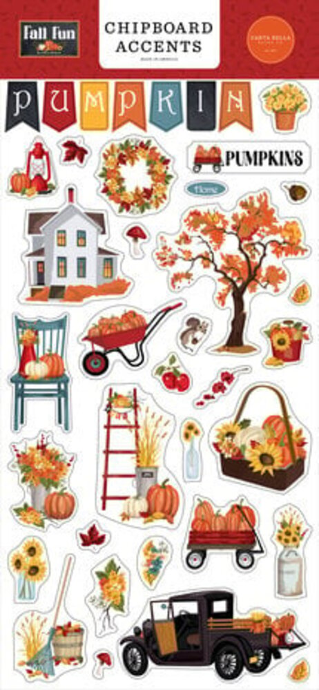 Carta Bella Fall Fun 6x13 Inch Chipboard Accents (CBFF326021)