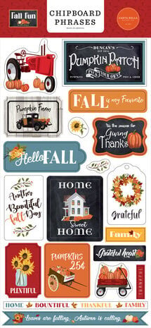 Carta Bella Fall Fun 6x13 Inch Chipboard Phrases (CBFF326022)