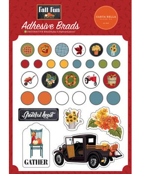 Carta Bella Fall Fun Adhesive Brads (CBFF326020) Carta Bella Fall Fun Adhesive Brads (CBFF326020)