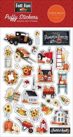 Carta Bella Fall Fun Puffy Stickers (CBFF326066) Carta Bella Fall Fun Puffy Stickers (CBFF326066)