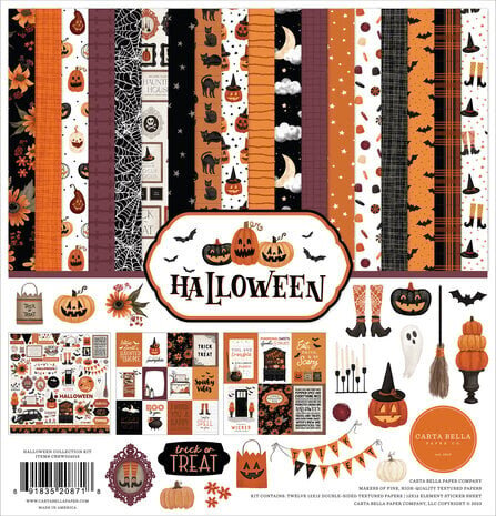 Carta Bella Halloween 12x12 Inch Collection Kit (CBHW324016) Carta Bella Halloween 12x12 Inch Collection Kit (CBHW324016)
